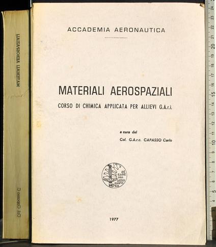 Materiali aereospaziali - copertina