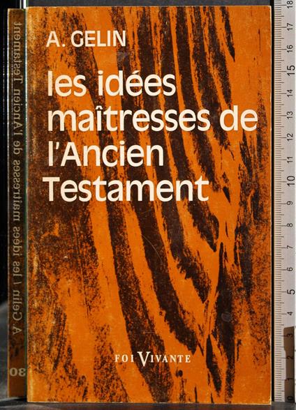 Les idees maitresses de l'Ancien Testament - copertina