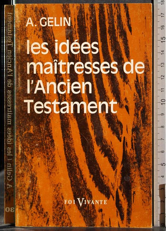 Les idees maitresses de l'Ancien Testament - copertina
