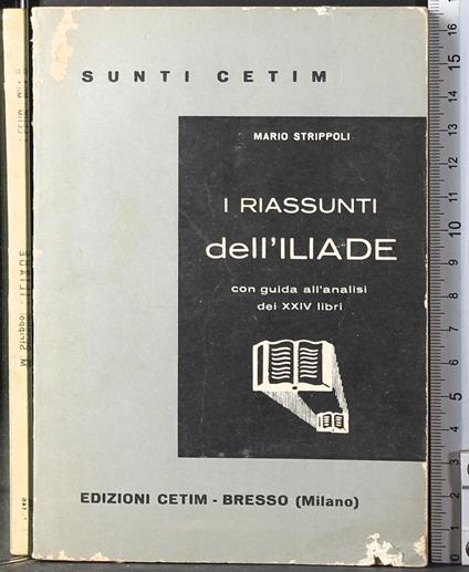 I riassunti dell'Iliade - copertina