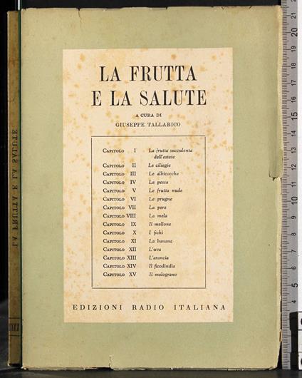 frutta e la salute - Giuseppe Tallarico - copertina