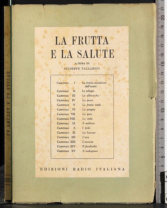 frutta e la salute - Giuseppe Tallarico - copertina