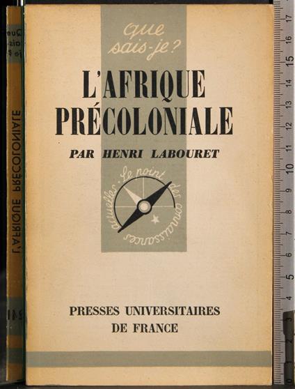 L' afrique precoloniale - Henri Laborit - copertina