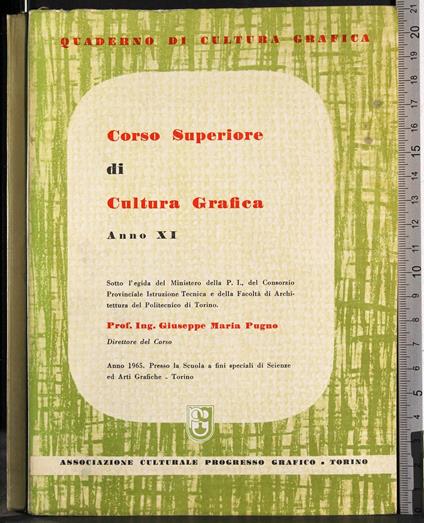 Corso superiore di cultura grafica anno XI - Giuseppe Mariano - copertina