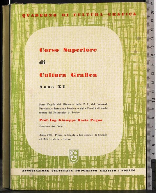 Corso superiore di cultura grafica anno XI - Giuseppe Mariano - copertina