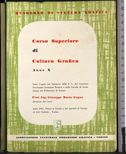 Corso superiore di cultura grafica anno X - Giuseppe Mariano - copertina