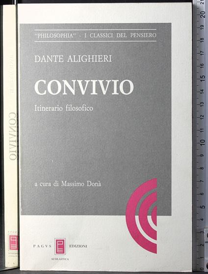Convivio. Itinerario filosofico - Dante Alighieri - copertina