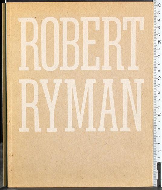 Robert Ryman - copertina