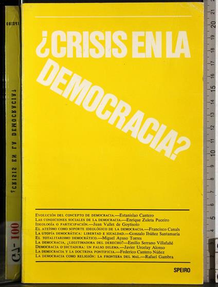 Crisis en la democracia? - copertina
