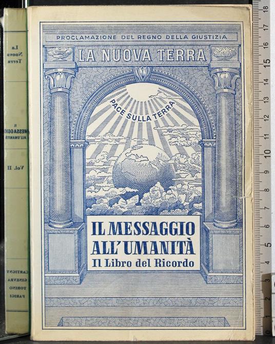 nuova terra. Il messaggio all'umanità. Vol II - copertina