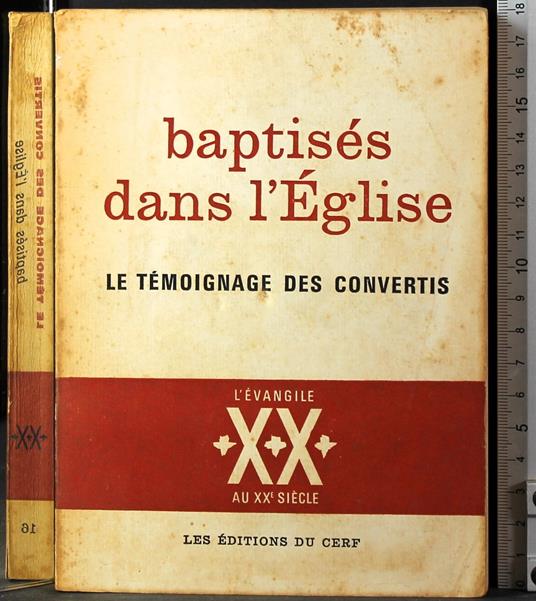 Baptises dans l'Eglise - copertina