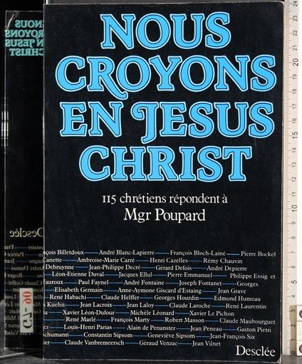 Nous croyons en jesus christ - copertina