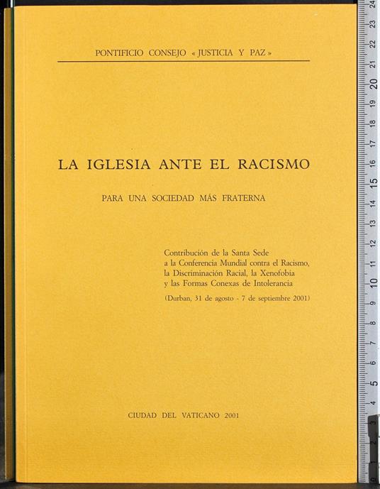 iglesia ante el racismo - copertina