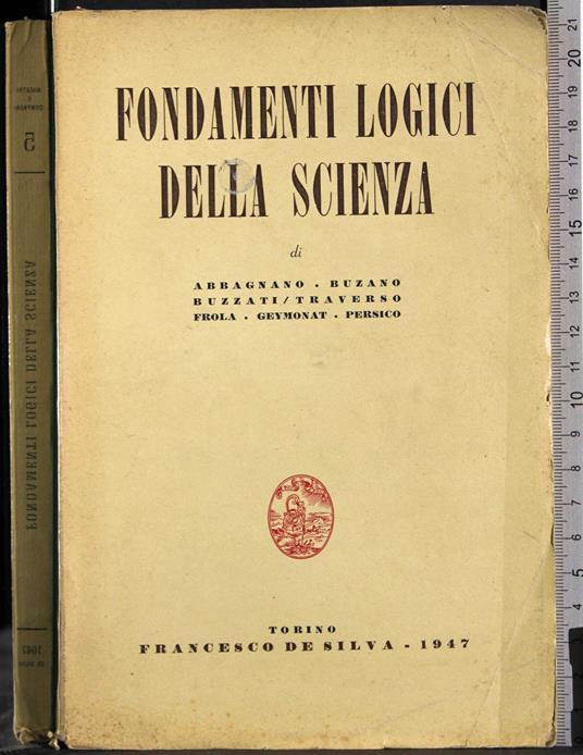 Fondamenti logici della scienza - copertina