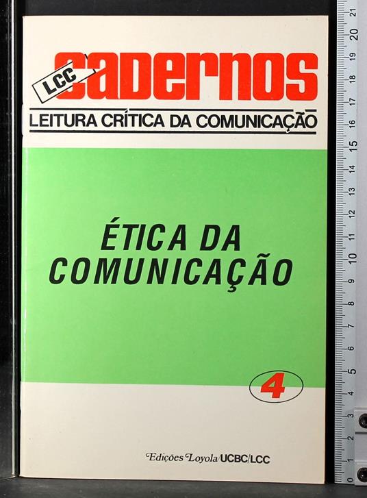 Lcc cadernos 4. Etica da comunicacao - copertina
