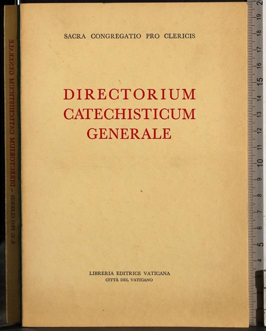 Directorium catechisticum generale - copertina