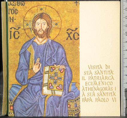 Visita di Santità patriarca ecumenico Athenagoras I - copertina