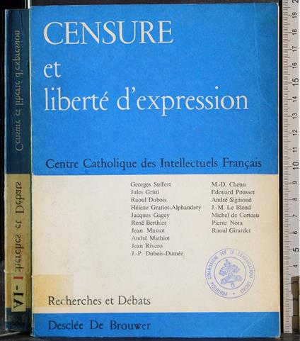 Censure et libertè d'expression - copertina