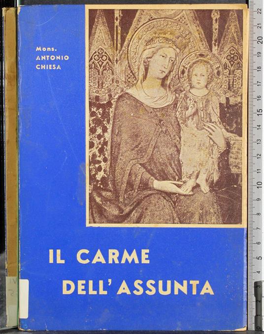 Il Carme dell'Assunta - Antonio Chiesa - copertina