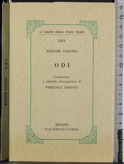 Odi - William Collins - copertina