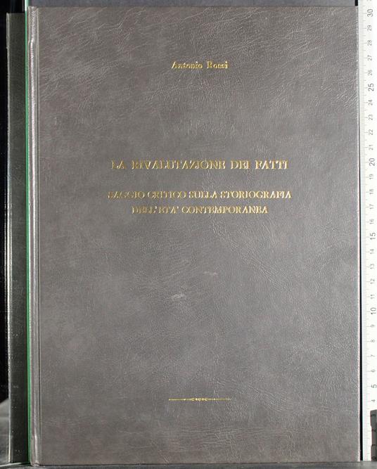 rivalutazione dei fatti - Antonio Rossi - copertina