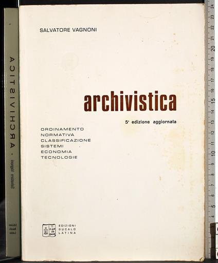 Archivista - Salvatore Vagnoni - copertina