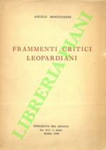 Frammenti critici leopardiani