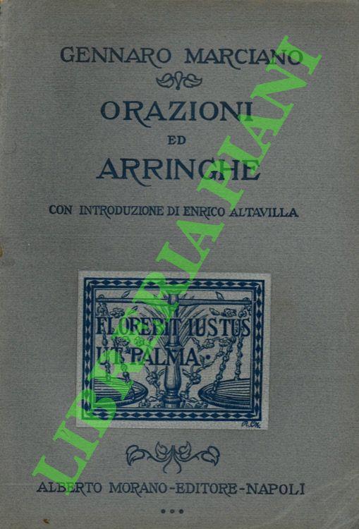 Orazioni e arringhe - Gennaro Marciano - copertina
