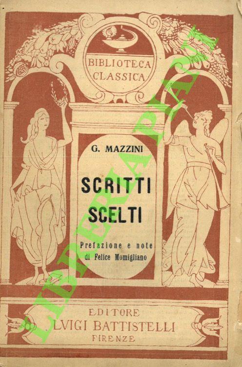 Scritti scelti - Giuseppe Mazzini - copertina