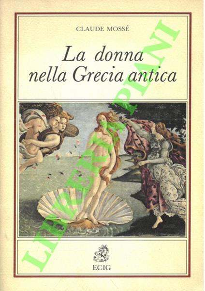donna nella Grecia antica - Claude Mossé - copertina