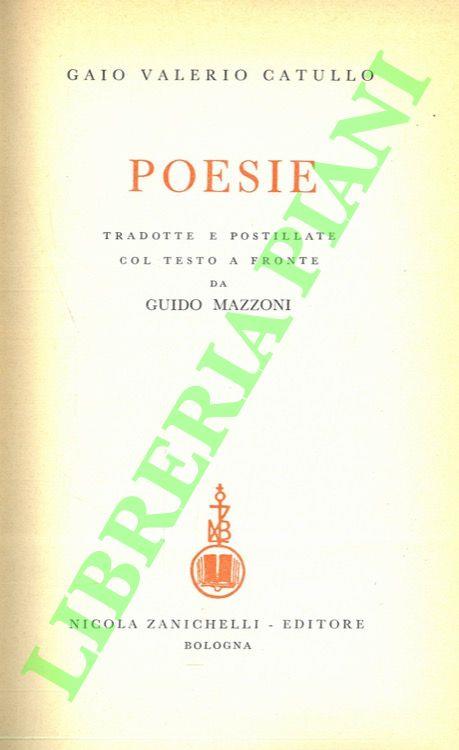 Poesie - G. Valerio Catullo - copertina