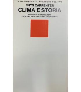 Clima e storia - Rhys Carpenter - copertina