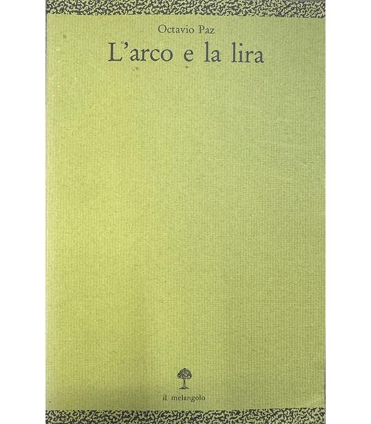 L' arco e la lira - Octavio Paz - copertina