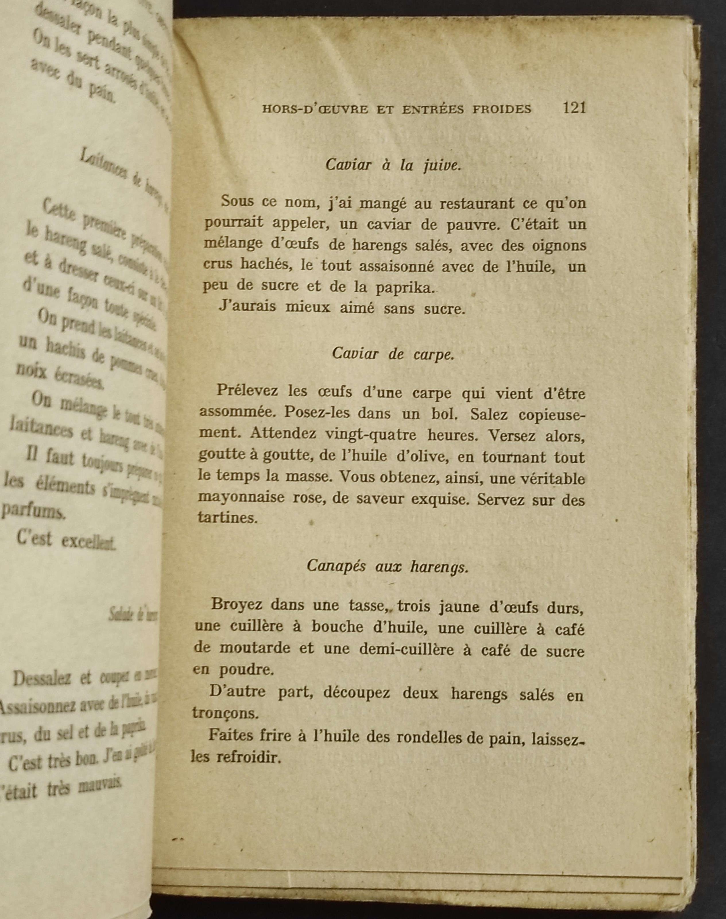 Cuisine Juive Ghettons Modernes - E. de Pomiane - Ed. Albin Michel - 1929