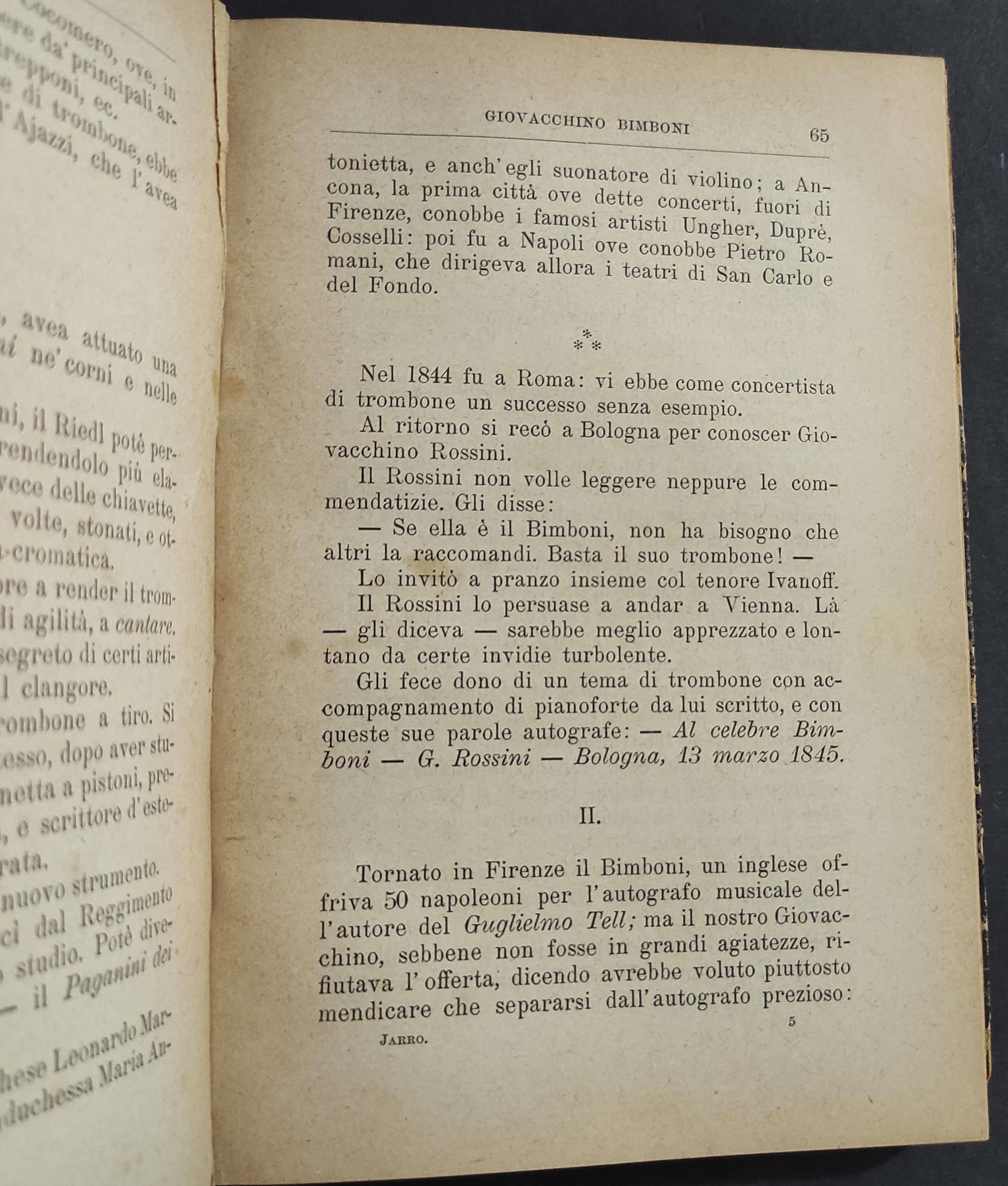 Attori - Cantanti - Concertisti - Acrobati - Memorie Umoristiche - Jarro - Ed. Bemporad - 1897