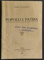 Popolo e Patria - P. Barbèra - Ed. Bertero - 1917