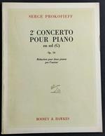 2° Concerto Pour Piano en Sol (G) Op.16 - S. Prokofieff - Ed. Boosey & Hawkes