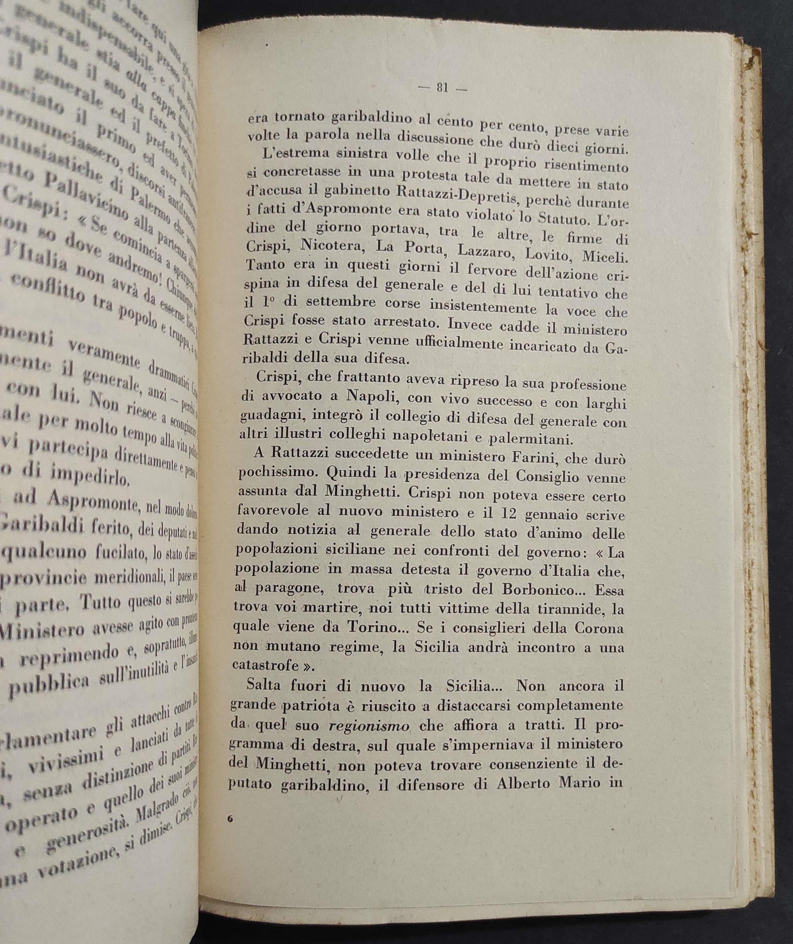 Francesco Crispi - A. Biancotti - Ed. Chiantore - 1935