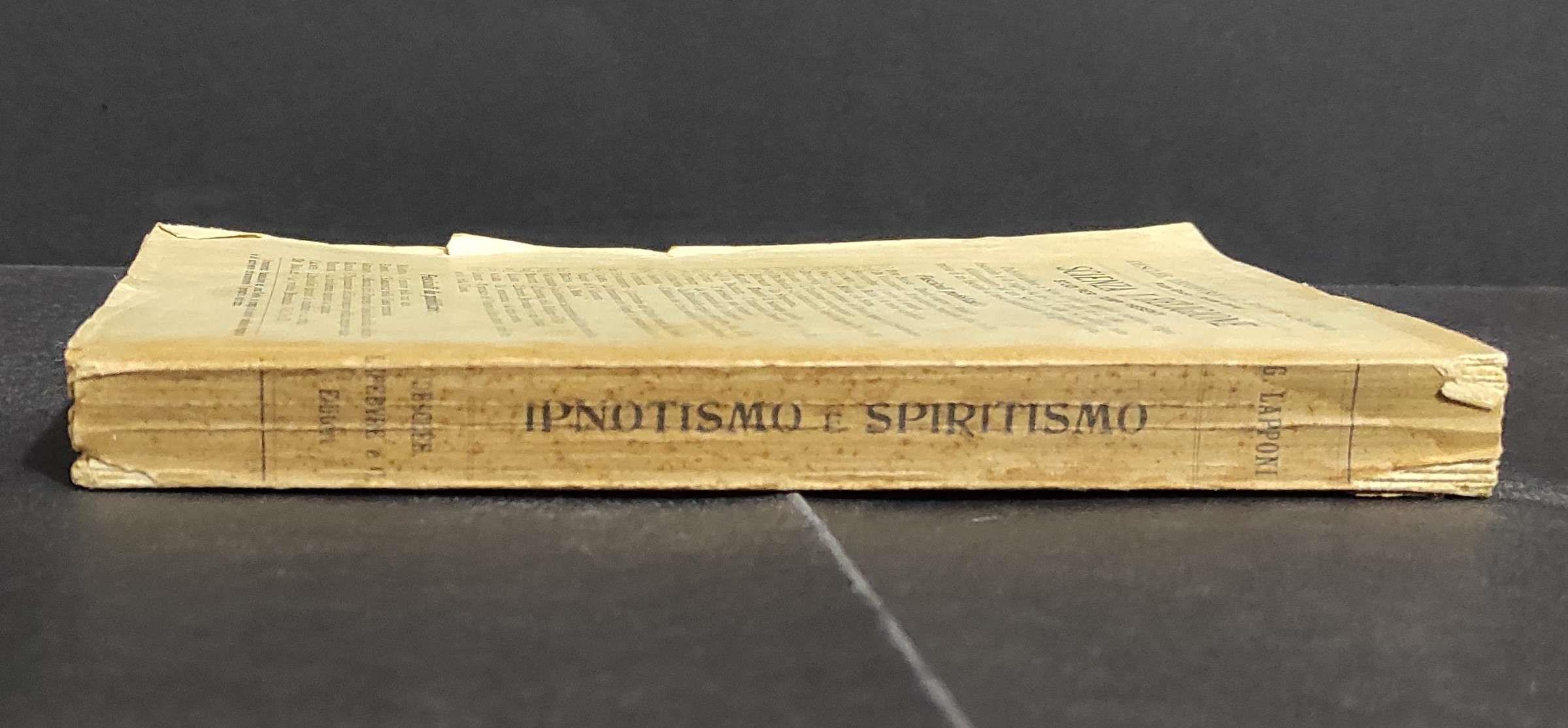 Ipnotismo e Spiritismo - G. Lapponi - Ed. Desclée Lefebvre - 1906