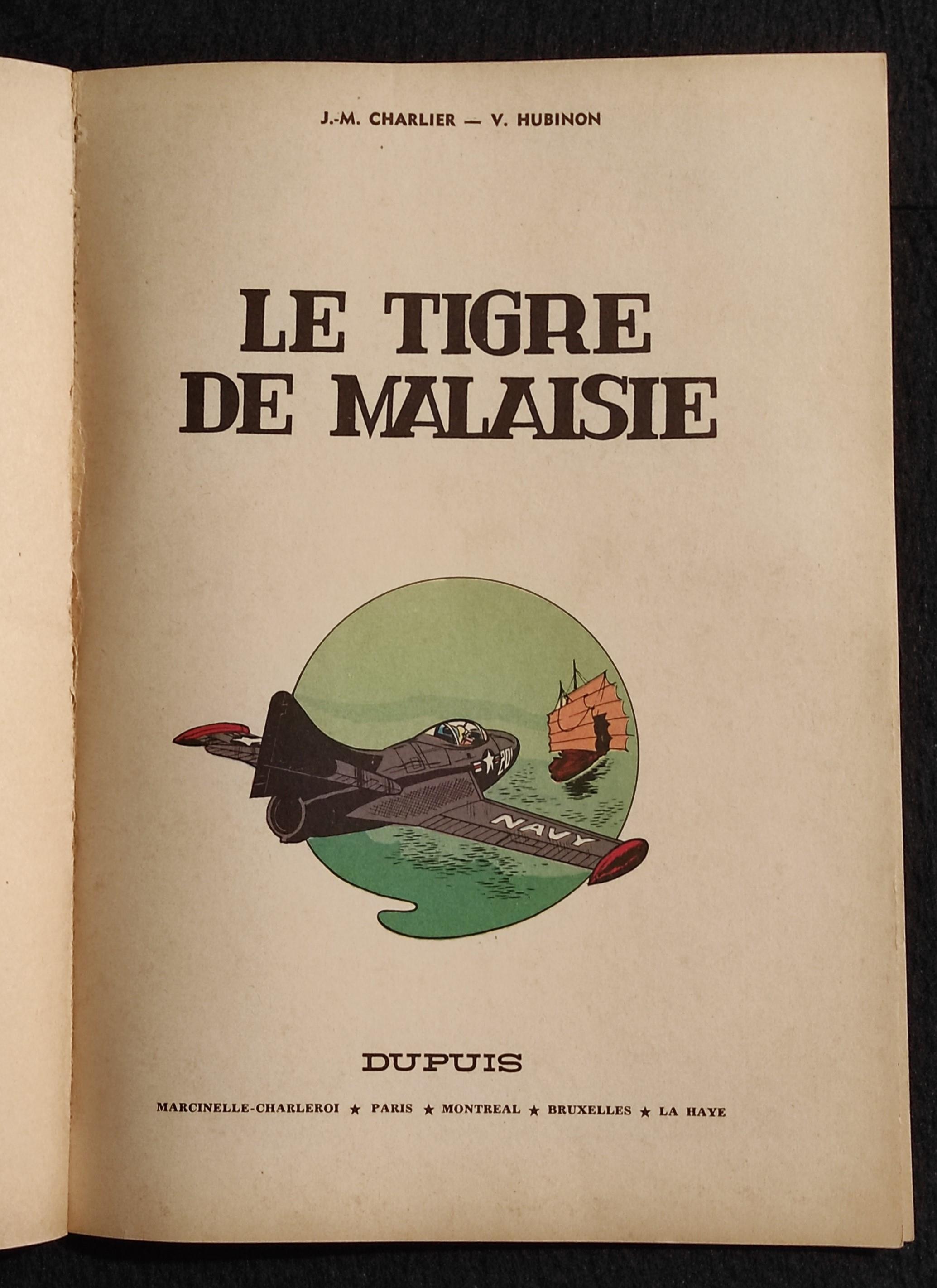 Les Aventures de Buck Danny - Le Tigre de Malaisie - Ed. Dupuis - C. 1966