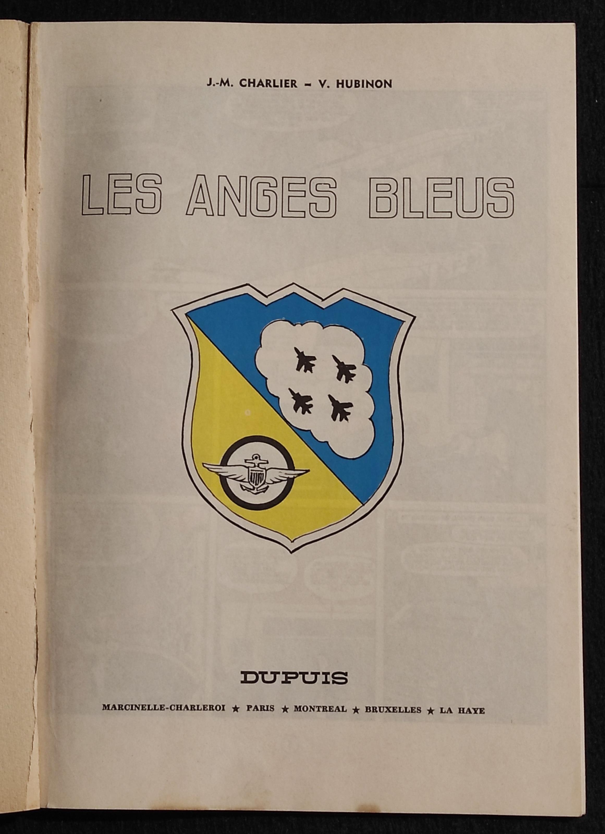 Les Aventures de Buck Danny - Les Anges Bleus - Ed. Dupuis - C. 1970