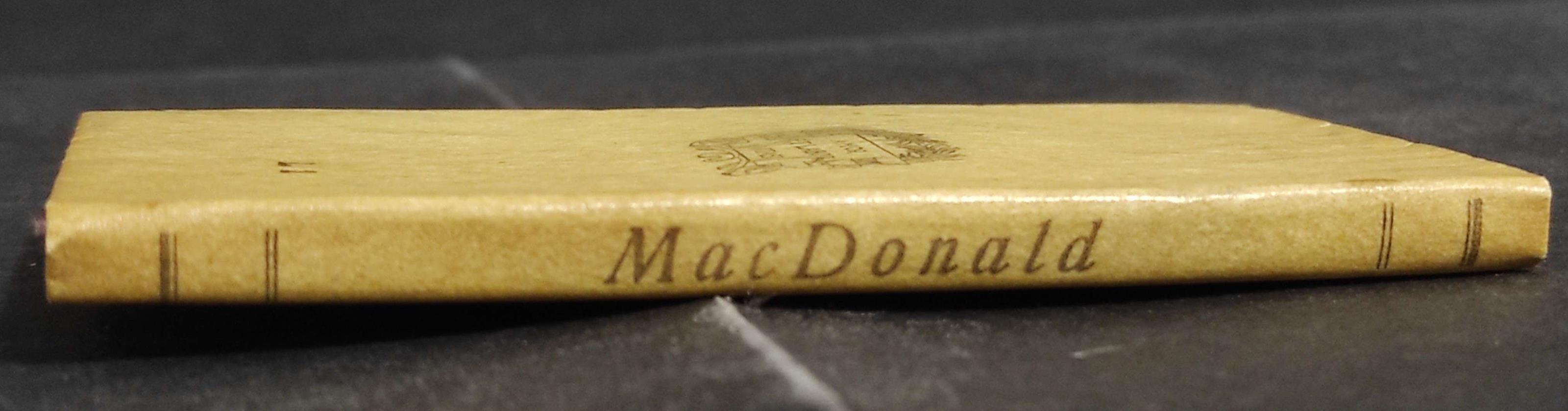 Mac Donald - M. Borsa - Ed. Formiggini - 1924