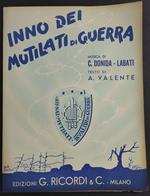 Inno dei Mutilati di Guerra - Donida-Labati - A. Valente - Ed. Ricordi - 1952