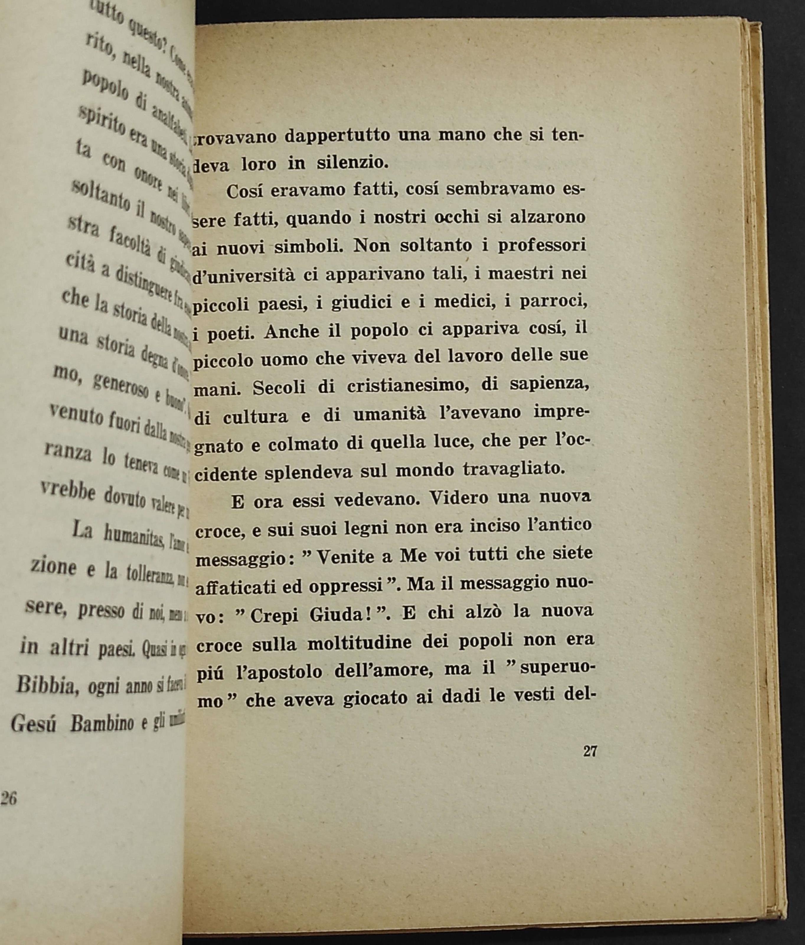 Il Discorso alla Gioventù Tedesca 1945 - E. Wiechert - Ed. Il Gallo - 1954