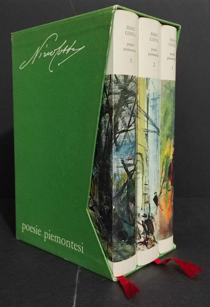Poesie Piemontesi - N. Costa - Ed. Mario Gros/Tomasone - 1974 - 3 Vol - Nino Costa - copertina