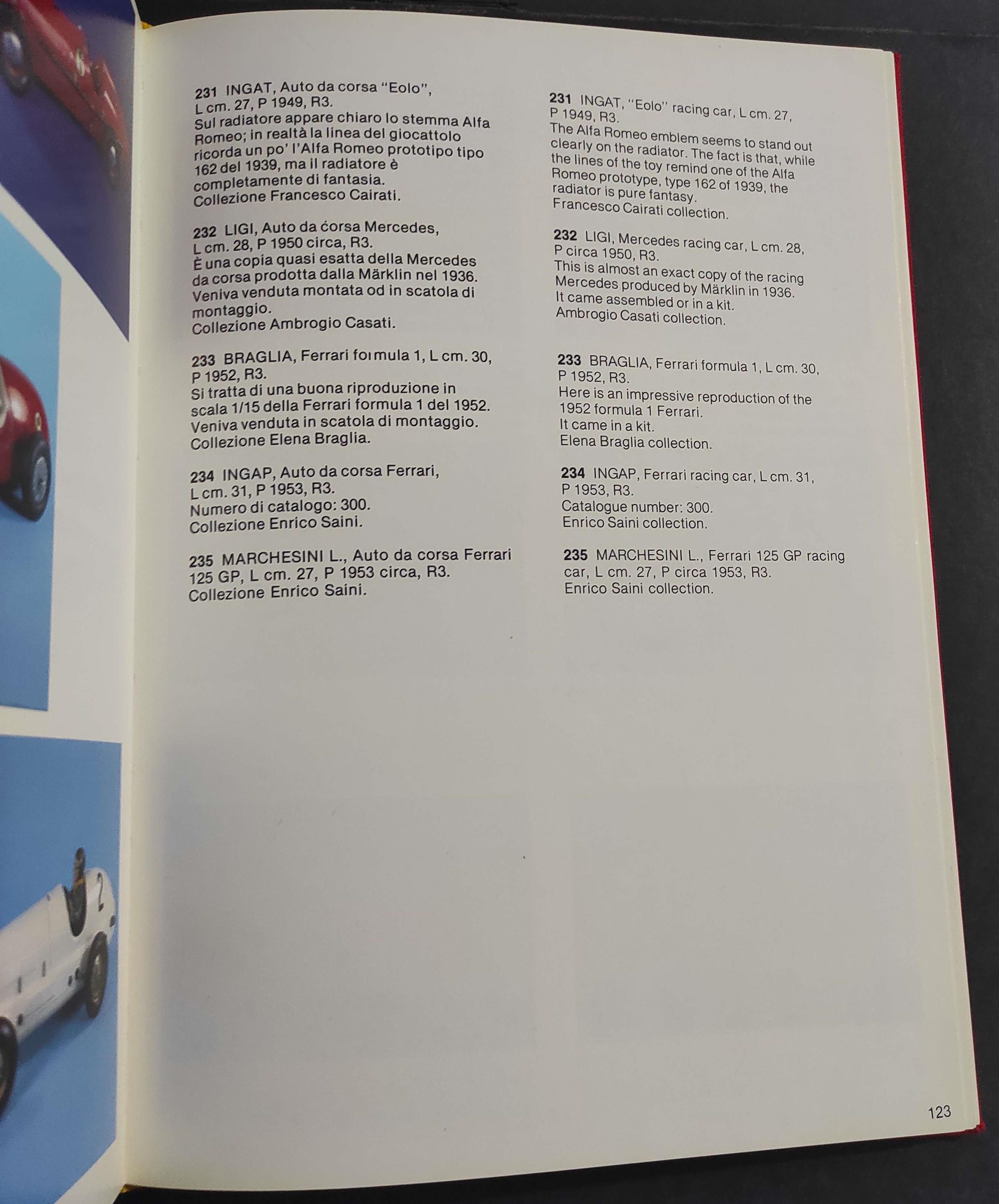Le Auto-Giocattolo Italiane 1890-1960 - P. Rampini - Ed. Rampini - 1986