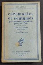 Cérémonies et Coutumes - Ed. Rieder - 1929 - Judaisme