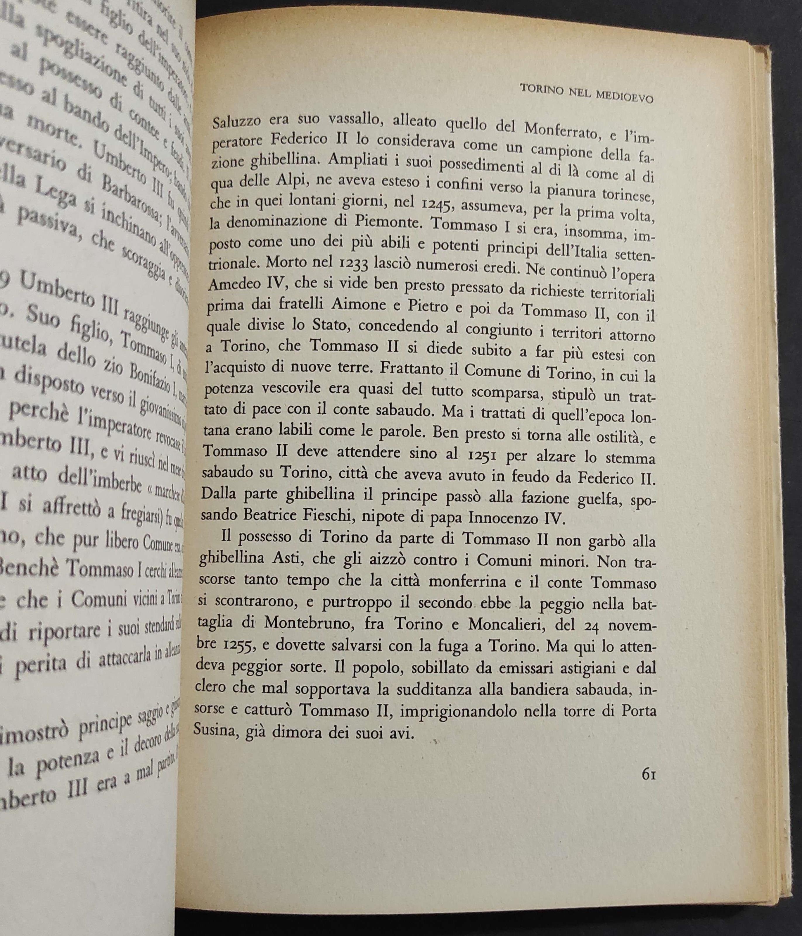 Storia di Torino - G. Colli - Ed. Ruata  - 1959