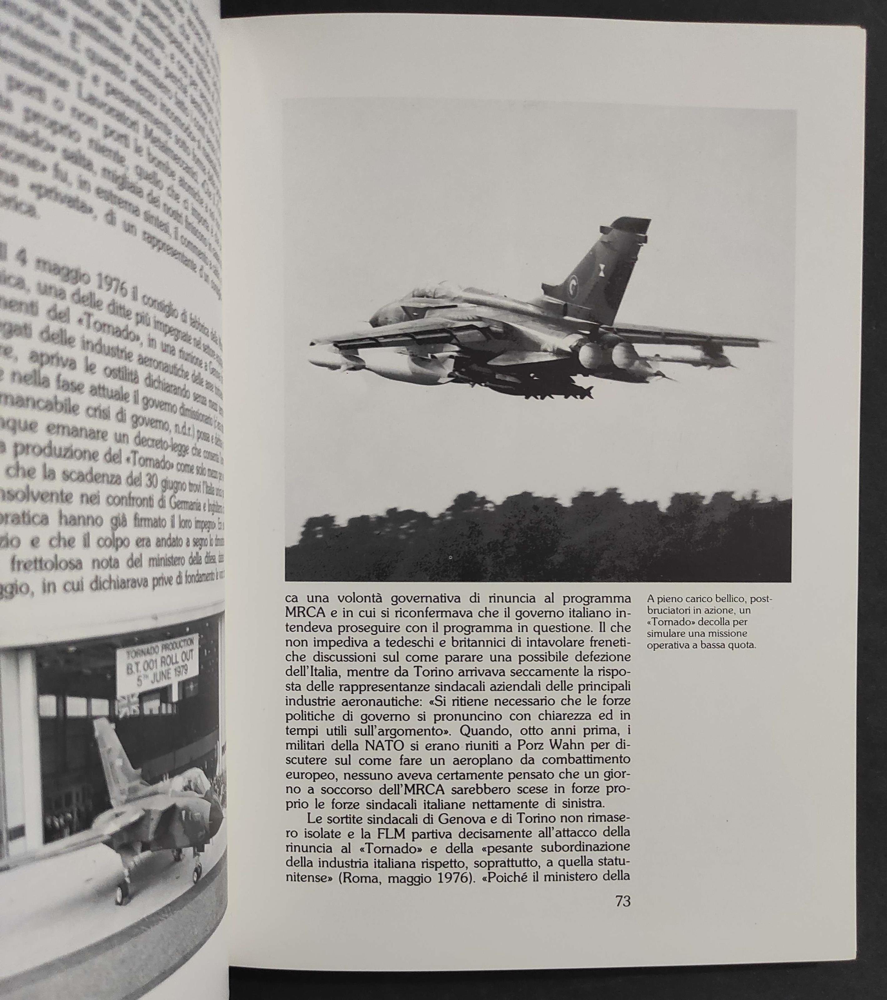 Panavia Tornado - Monografie Aeronautiche Italiane - Ed. Tatangelo - 1983