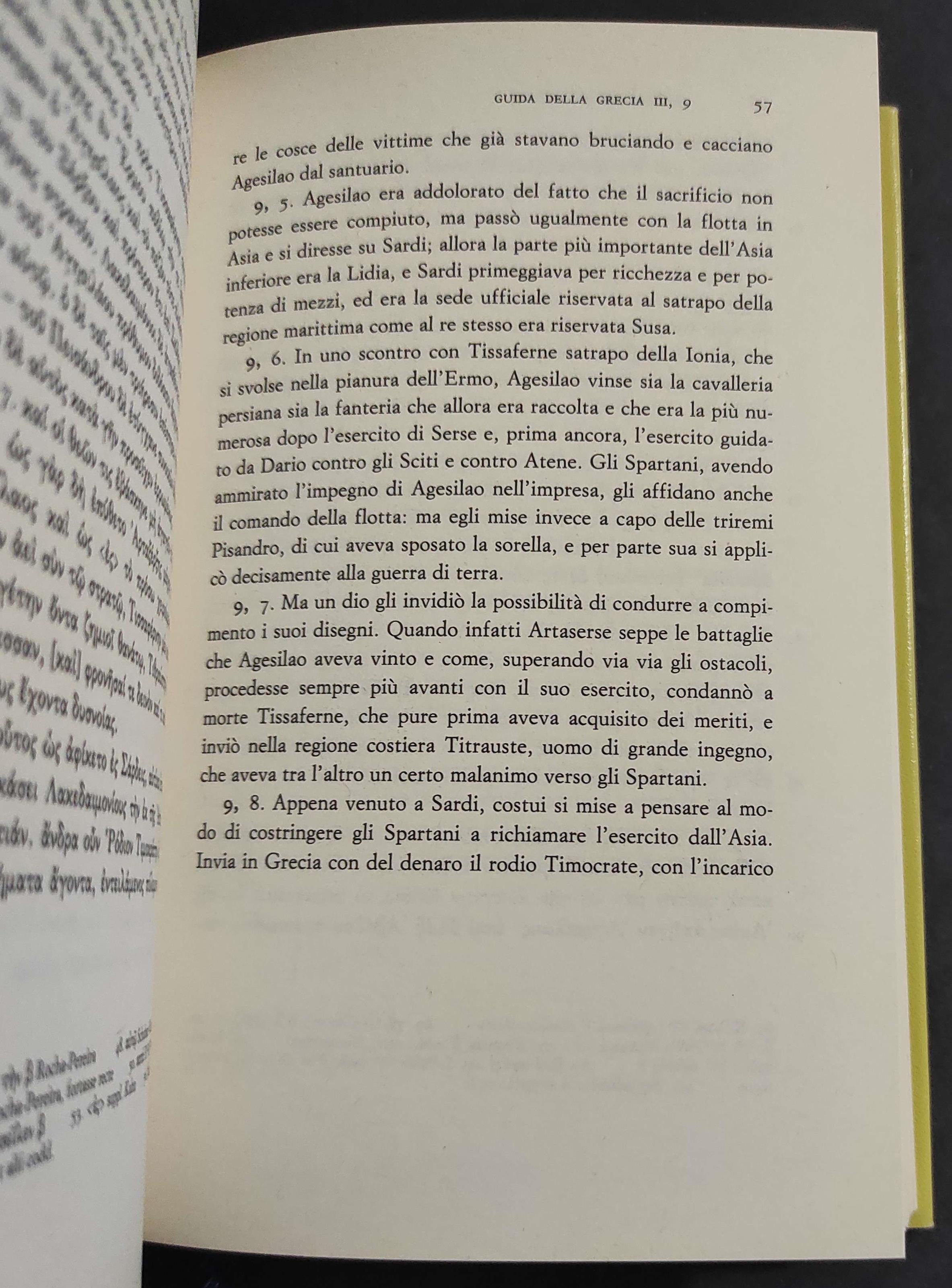 Guida della Grecia III - La Laconia - Pausania - Ed. Valla-Mondadori - 1992
